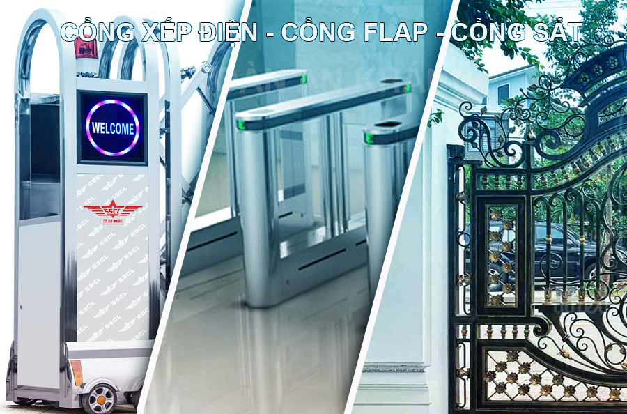 Cổng xếp điện - Cổng xếp tự động