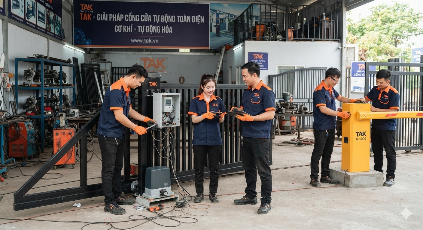 Minh họa hoạt động gia công cơ khí tại xưởng sản xuất