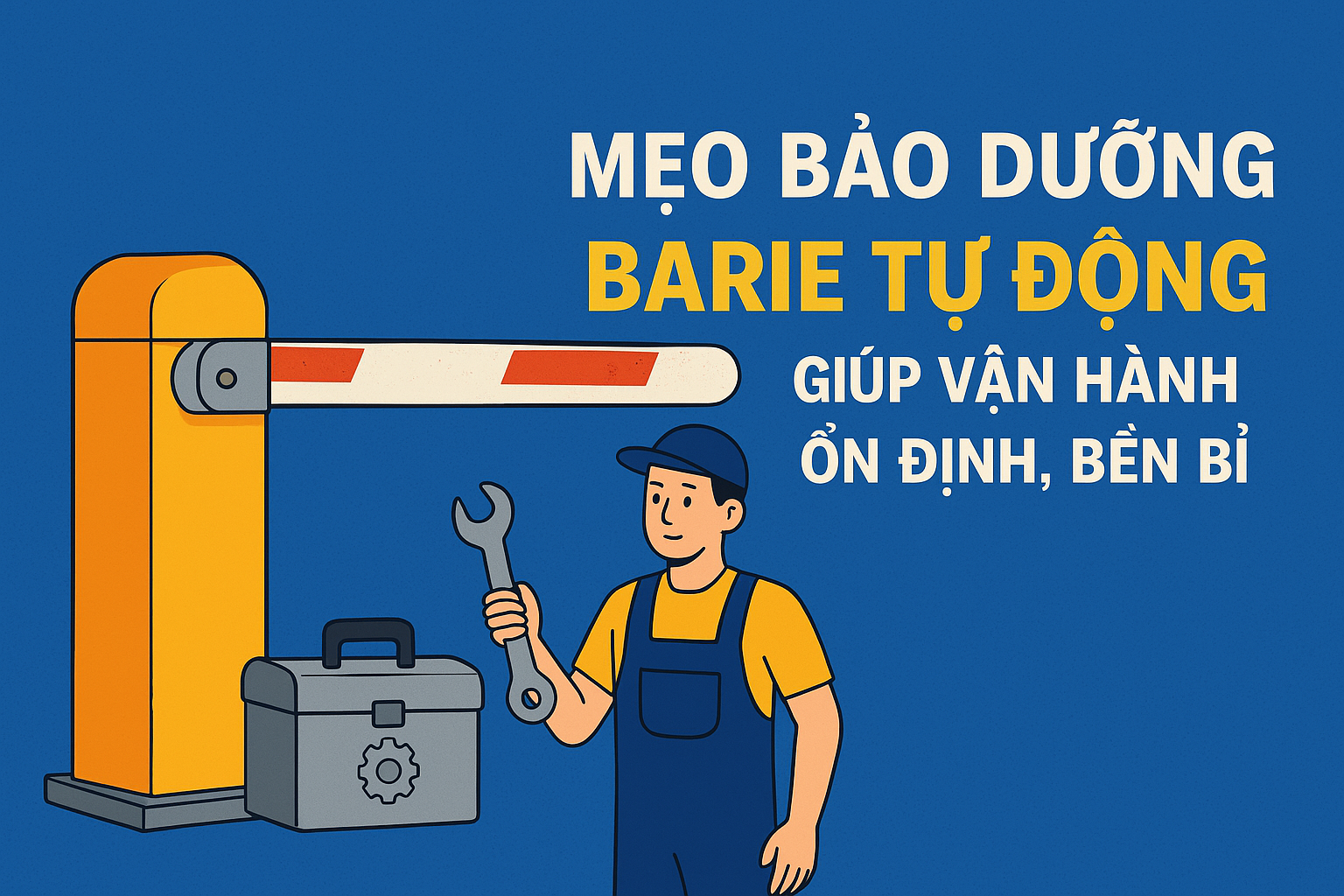 Mẹo bảo dưỡng barie tự động giúp vận hành ổn định, bền bỉ